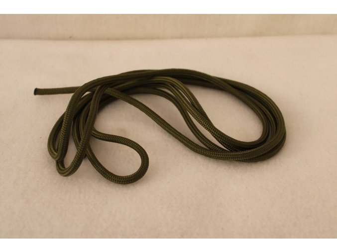 Šňůra, lano, provaz 5 m/6 mm k tlumoku pro průzkumníky AČR, repšňůra - khaki