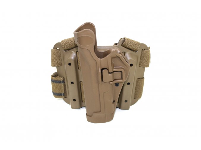 Pistolové stehenní pouzdro pro leváky Beretta 92 TACTICAL SERPA HOLSTER -coyote brown