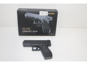 Airsoftová pistole  G.16 celokovová - černá