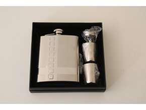 Placatka Lucca di Maggio na alkohol 220ml - dárková sada - stříbrná