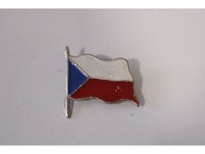 Odznak česká vlajka vlající