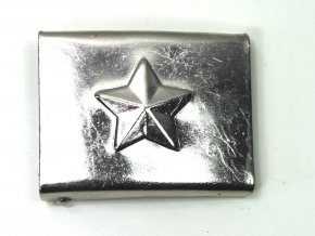Přezka na opasek ČSLA s hvězdou - stříbrná, zelená