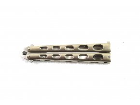 Nůž - motýlek, celokovový KANDAR - stříbrný