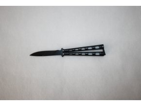 Motýlek, nůž - černý