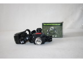 Čelovka, svítilna LED HEADLIGHT 3W CREE, 160 lumens, multifunkční