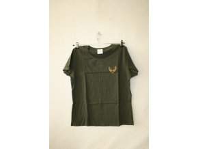Triko, tričko dámské Knebl jelen - zelené