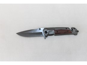 Kapesní zavírací multitool nůž s klipem - brown