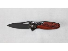 Kapesní zavírací nůž s klipem - zdobený wood