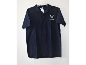 Triko, tričko polo ANVIL s potiskem US AIR FORCE - modré