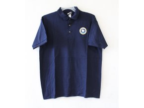 Triko, tričko polo s nášivkou krátký rukáv - modré