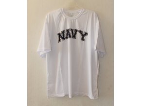 Triko, tričko funkční s krátkým rukávem NAVY - bílé