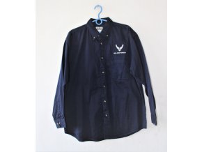 Košile US SIERRA PACIFIC s dlouhým rukávem, s výšivkou AIR FORCE  - tmavě modrá