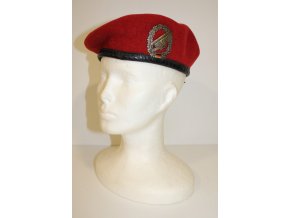 Baret Výsadkář rok 1981 Bundeswehr - červený