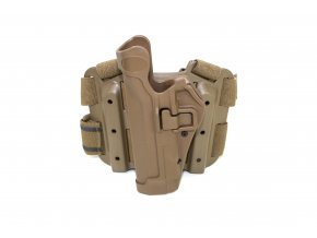 Pistolové stehenní pouzdro pro leváky Beretta 92 TACTICAL SERPA HOLSTER -coyote brown