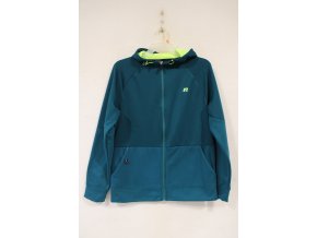 Mikina s kapucí RUSSELL - TECH FLEECE - zelená