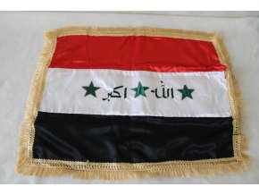 Vlajka spolek VPM, vojenská pietní místa IRÁK - vyšivaná