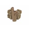 Pistolové stehenní pouzdro pro leváky Beretta 92 TACTICAL SERPA HOLSTER -coyote brown