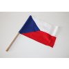 Vlajka Česká Republika bavlněná s tyčkou