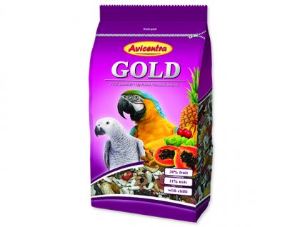 AVICENTRA Gold pro velké papoušky 850 g