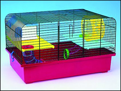 Klec SMALL ANIMALS CH1 černá + červená 40 cm