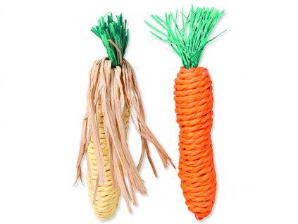 Hračka TRIXIE mrkev, kukuřice 15 cm