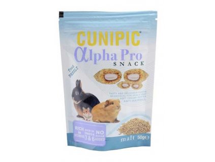 Cunipic Alpha Pro Snack Anti-Hairball Malt - slad 50 g