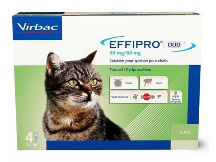 Effipro Duo Cat 50/60 mg spot-on 4 x 0.5 ml