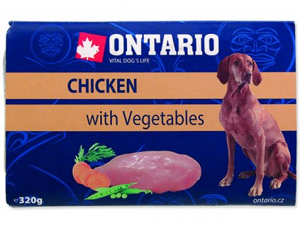 Vanička ONTARIO Dog Chicken with Vegetable 320g