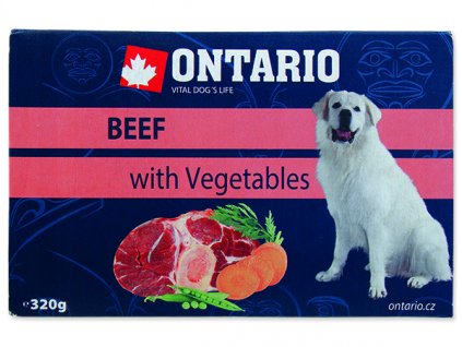 Vanička ONTARIO Dog Beef with Vegetable 320g