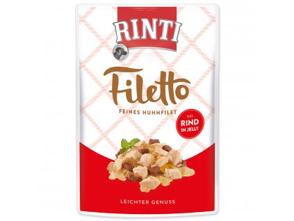 Kapsička RINTI Filetto kuře + hovězí v želé 100g