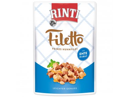 Kapsička RINTI Filetto kuře + kachna v želé 100 g