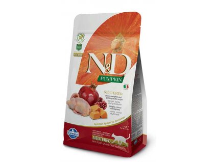 N&D Grain Free Cat Adult Pumpkin Neutered Quail & Pomegranate