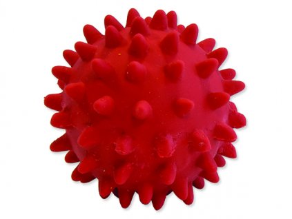 Hračka DOG FANTASY Latex míč s bodlinami a zvukem mix barev 6 cm