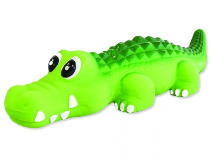 Hračka DOG FANTASY Latex krokodýl se zvukem 21 cm