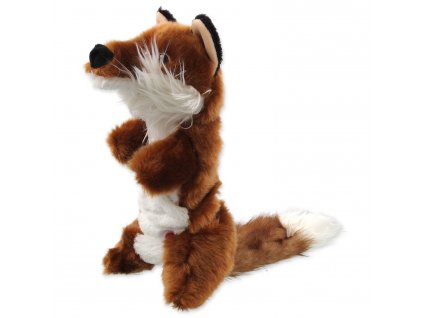Hračka DOG FANTASY Skinneeez Plush pískací liška 45 cm