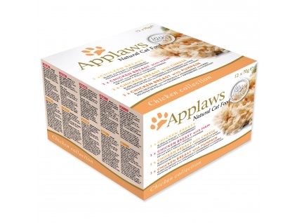 Konzervy APPLAWS Cat Chicken Selection multipack 840g