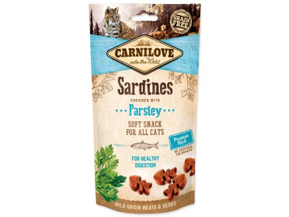 CARNILOVE Cat Semi Moist Snack Sardine enriched with Parsley 50g