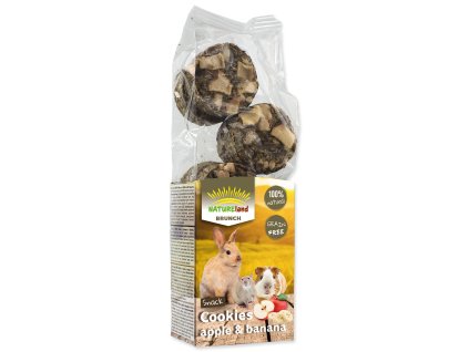 Pochoutka NATURE LAND Brunch sušenky s jablky a banány 120g 