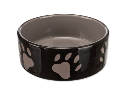Miska keramická s potiskem hnědá 20 cm 1400ml