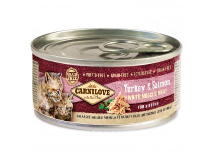 CARNILOVE Turkey & Salmon for Kittens 100g