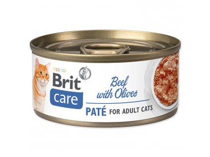 BRIT Care  Cat Beef Paté with Olives 70g