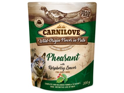 CARNILOVE Dog Paté Pheasant with Raspberry Leaves 300g