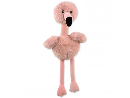 Hračka DOG FANTASY Winter tale plameňák 35 cm 