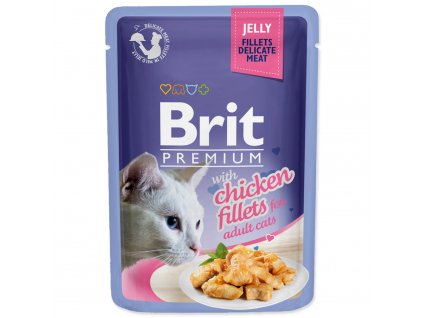 BRIT Premium Cat Kapsička Delicate Fillets in Jelly with Chicken 85g