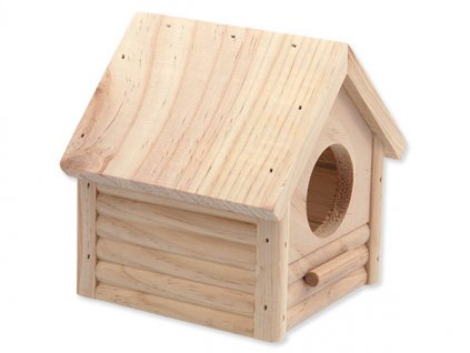 Domek SMALL ANIMAL Budka dřevěný 12 x 12 x 13.5 cm