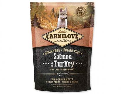 CARNILOVE Salmon & Turkey for Large Breed Puppy 1,5 kg