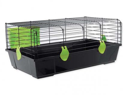 Klec SMALL ANIMAL Matěj černá se zelenou výbavou 80 cm