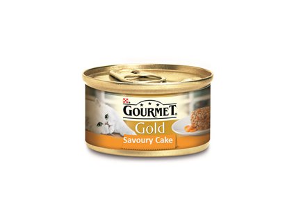 GOURMET Gold konzerva Savoury Cake s kuřetem a mrkví 85 g