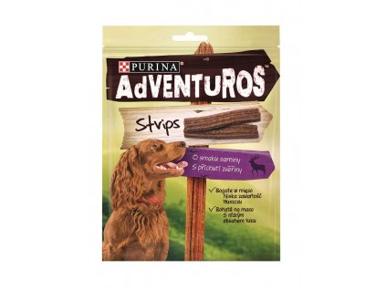 ADVENTUROS Strips s příchutí zvěřiny 90g