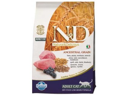 N&D Low Grain Cat Adult Lamb & Blueberry 10 kg